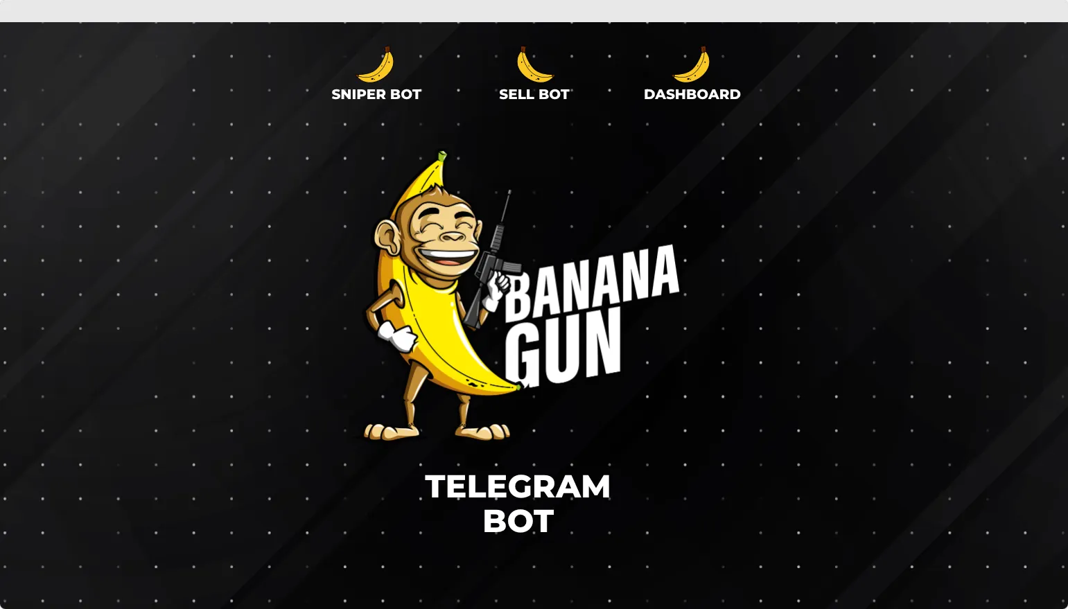A screenshot of https://bananagun.io/